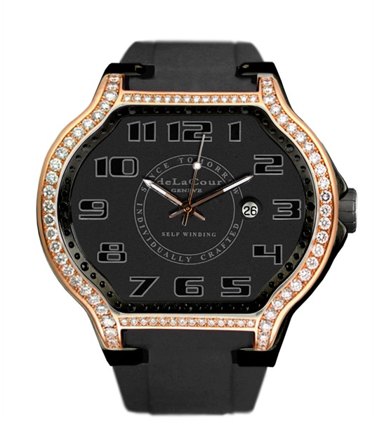Replica DeLaCour City Ego Classic Rose Gold Ti/PVD Diamonds WATP0054-1234 Replica Watch